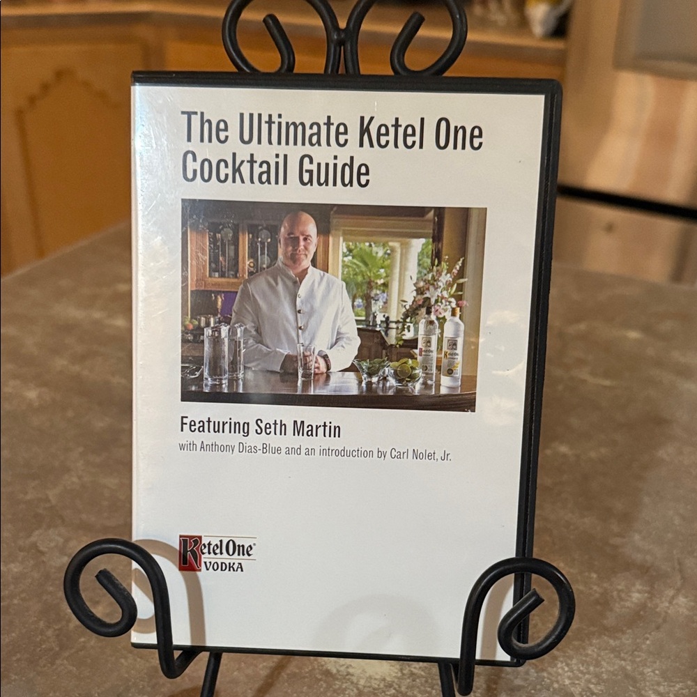 Cocktail Guide with Black Stand